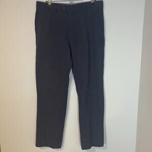 Bonobos Pants Mens‎ 35x32 Blue Geometric Slim Fit Cotton Linen Stretch Dress